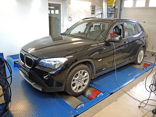 BMW E84 X1 18d 143LE chiptuning teljesítménymérés